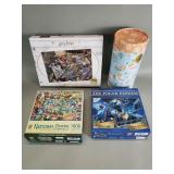 Group of 4 jigsaw puzzles Harry Potter, National