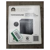 Townhouse locking black galvanized steel