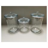 Anchor Hocking set of 3 glass jars