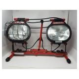 Husky twin head halogen work light