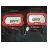 Pair of Snap On LED work lights box lot