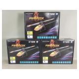 Lot of 3 Firefox C129 RC helicopters