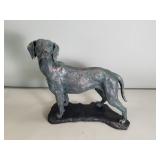 Composite sculpture of standing dog