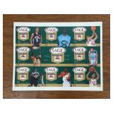 Rare LeBron James uncut high school rookie card