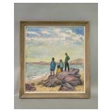 Signed Dorothea Francis oil of board