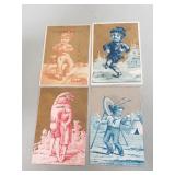 Group of antique trading cards