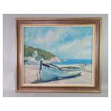 Signed Pedro Clapera oil painting on canvas
