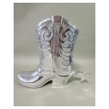 Beatriz Ball style aluminum western cowboy boot