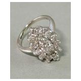 14k gold and diamond ring