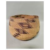 Native American hand twined basket