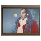 Signed Maggi Perry acrylic on canvas portrait