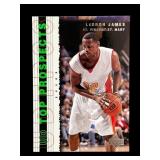 LeBron James rookie basketball card