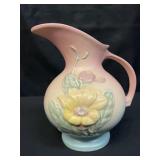 Vintage Hull Art pottery floral ewer pitcher