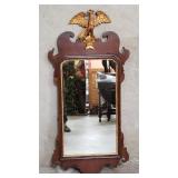 American chippendale-style mahogany wall mirror