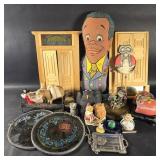Box of misc. knick knacks, figurines, vintage