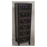 Vintage ebonized chest of drawers