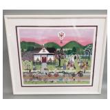 Jane Wooster "Love ..... all over" serigraph