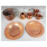 Group of vintage copperware