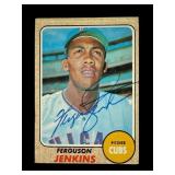 Ferguson Jenkins signed 1968 Topps baseball card