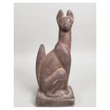 Vintage cast iron fox door stop