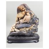 Carved stone sculpture