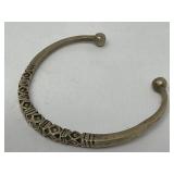 Vintage Tuareg style metal cuff bracelet
