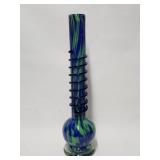 Vintage art glass tall vase