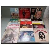 Group of vintage LP records, Tom Jones, Carole