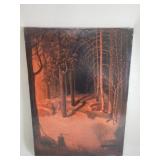 Signed oil on canvas painting attributed to Svend