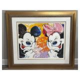 Framed David Willardson signed Mini & Mickey print