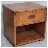 Henredon walnut campaign nightstands