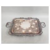 Vintage silver plate serving tray