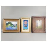 Bundle of oil paintings some signed
