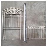 Vintage iron twin bed
