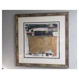 S. Osti framed monoprint