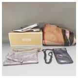 Metallic leather handbags,Michael Kors shoes and