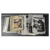 Group of vintage photographs, etching, and