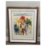 Framed Salvador Dalï¿½ signed lithograph