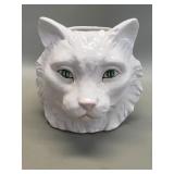 Vintage Italian ceramic cat planter