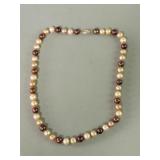 Pear necklace with 14k gold clasp