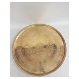 Vintage engraved Moorsih Moroccan brass tray