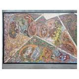 Signed Harry Zolotow mixed textured oil on canvas