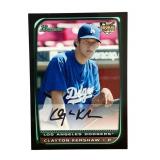 Clayton Kershaw rookie baseball card