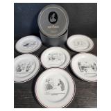 Vintage New Yorker 6 plate set