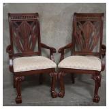Pair of Zhang Zhou Honghua arm chairs with claw