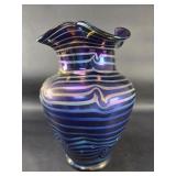 Studio art glass vase