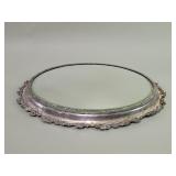 Silver plate mirror plateau center piece