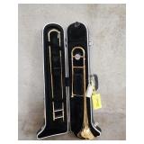 Yamaha YSL-354 trombone in hard case