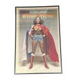 Framed 1977 Wonder Woman poster