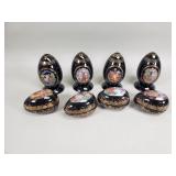 Group of porcelain eggs